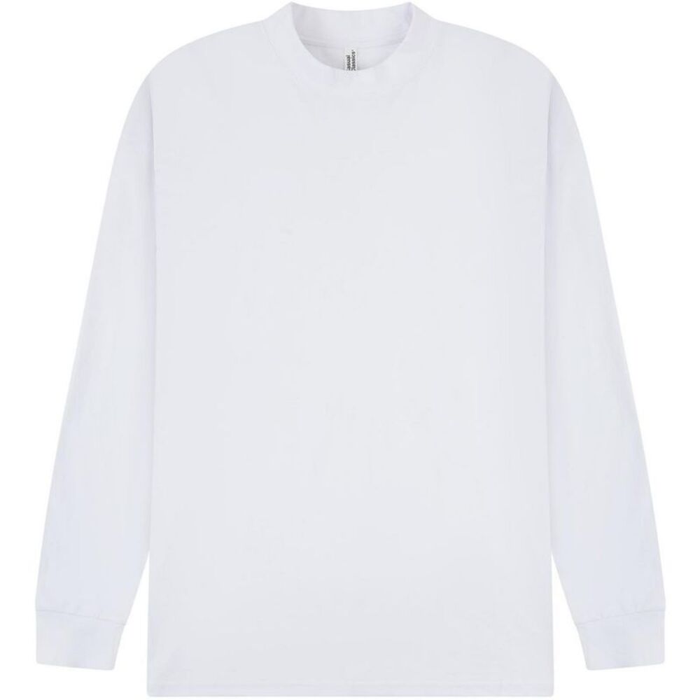 Casual Classics Unisex Adult Combed Ringspun Cotton Extended Neckline Oversized
